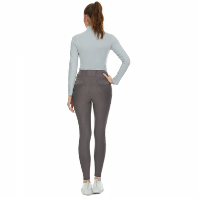 Half Zipper Quick Dry Equestrian Long Sleeve Shirt Horse Riding Show Base Layer Tops
