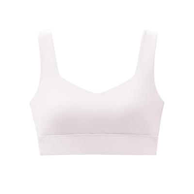 Pink Soft Sports Underwear Nylon Women Light Fitness Yoga Bra