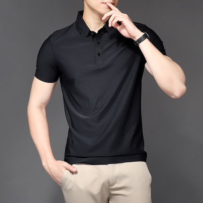 Summer Ice Silk Quick Dry Men's Sports Riding Polo Shirts Equestrian Tops
