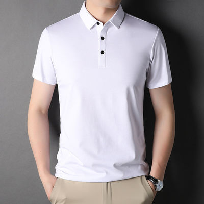 Business Men's Horse Riding Polo Shirt Tops Moisture Wicking Breathable