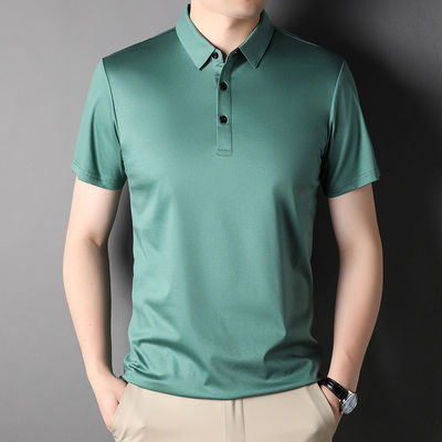 Business Men's Horse Riding Polo Shirt Tops Moisture Wicking Breathable