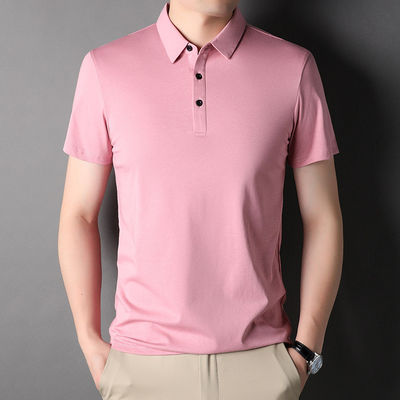Business Men's Horse Riding Polo Shirt Tops Moisture Wicking Breathable
