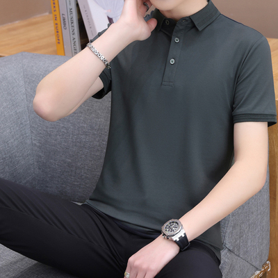 Active Stretch Dry Fit Horse Riding Tops Ribbed Lapel Men's Polo Shirt