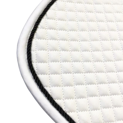 Lightweight White Horse Riding Pad 100% Honeycomb Cloth