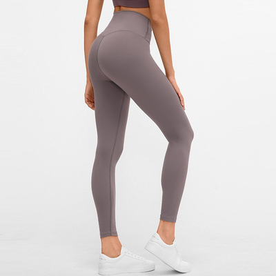 High Waist Stretch Capri Compression Workout Pants Nude 6 Colors XS-XXL