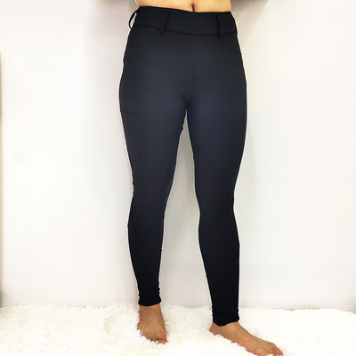 XXS - XL Womens Horse Riding Leggings Tights Black No Slip Silicone Printing Breeches