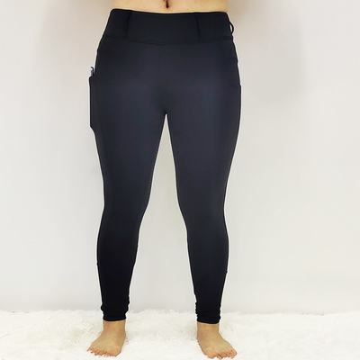 Side Pocket Horse Riding Pants Brushed Keep Warm Equestrian Riding Leggings