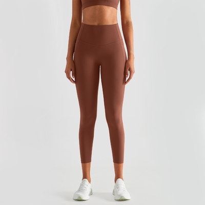 Nude Side Pocket Peach Hip Fitness Sports Pants Ladies Yoga Leggings